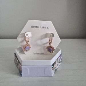 Bomb Party Rose Gold Opal Earrings